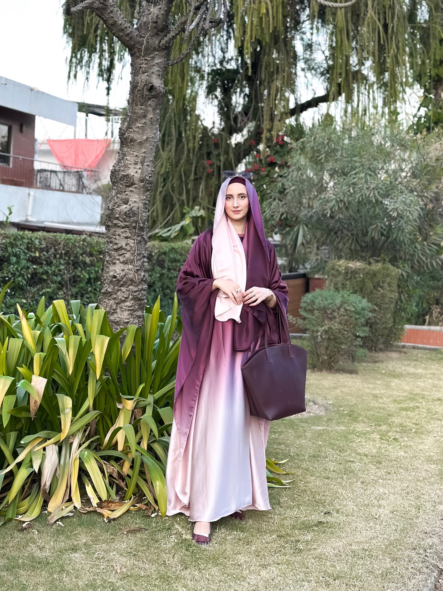 DOUBLE TONE ABAYA SET