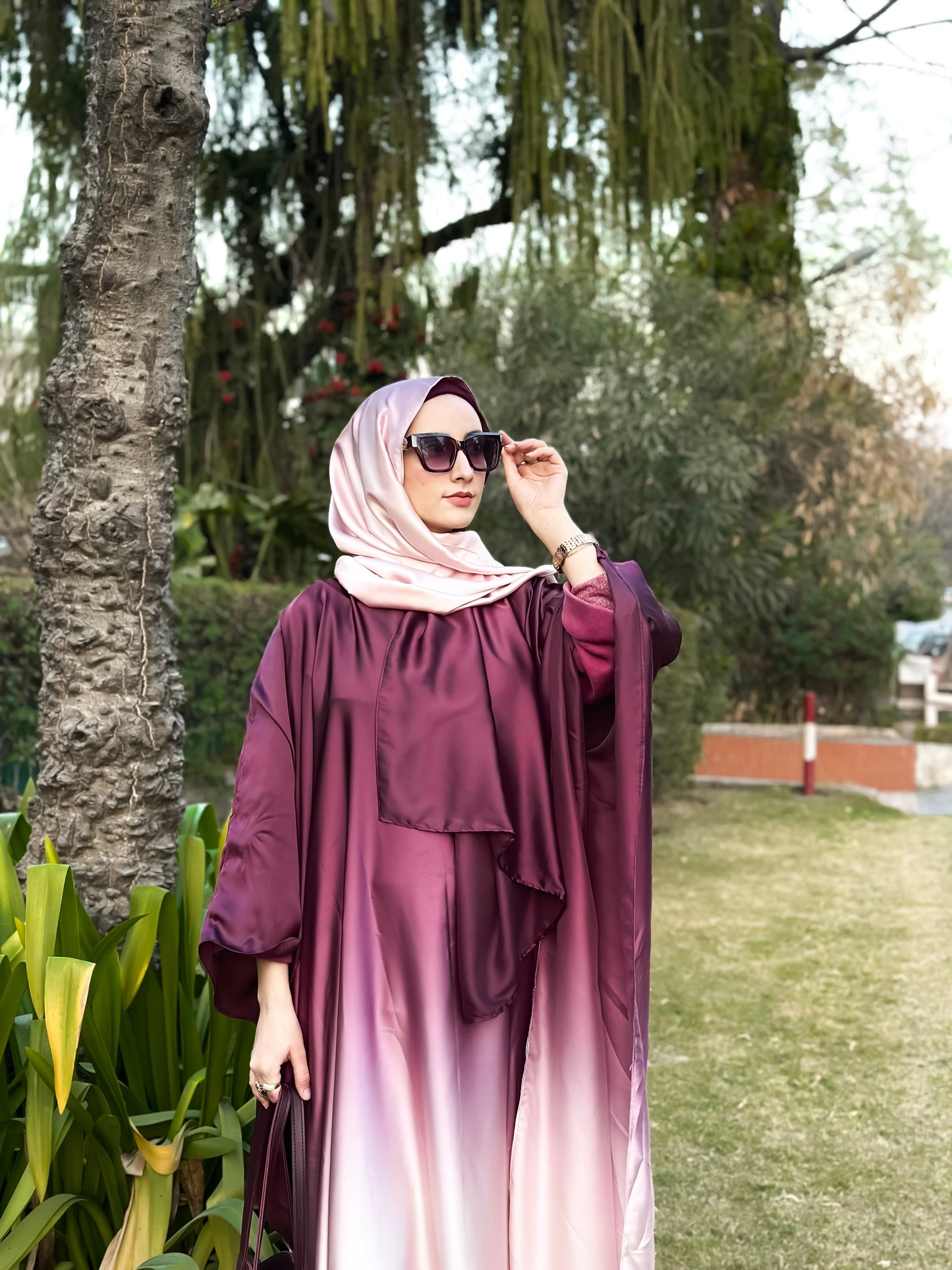 DOUBLE TONE ABAYA SET