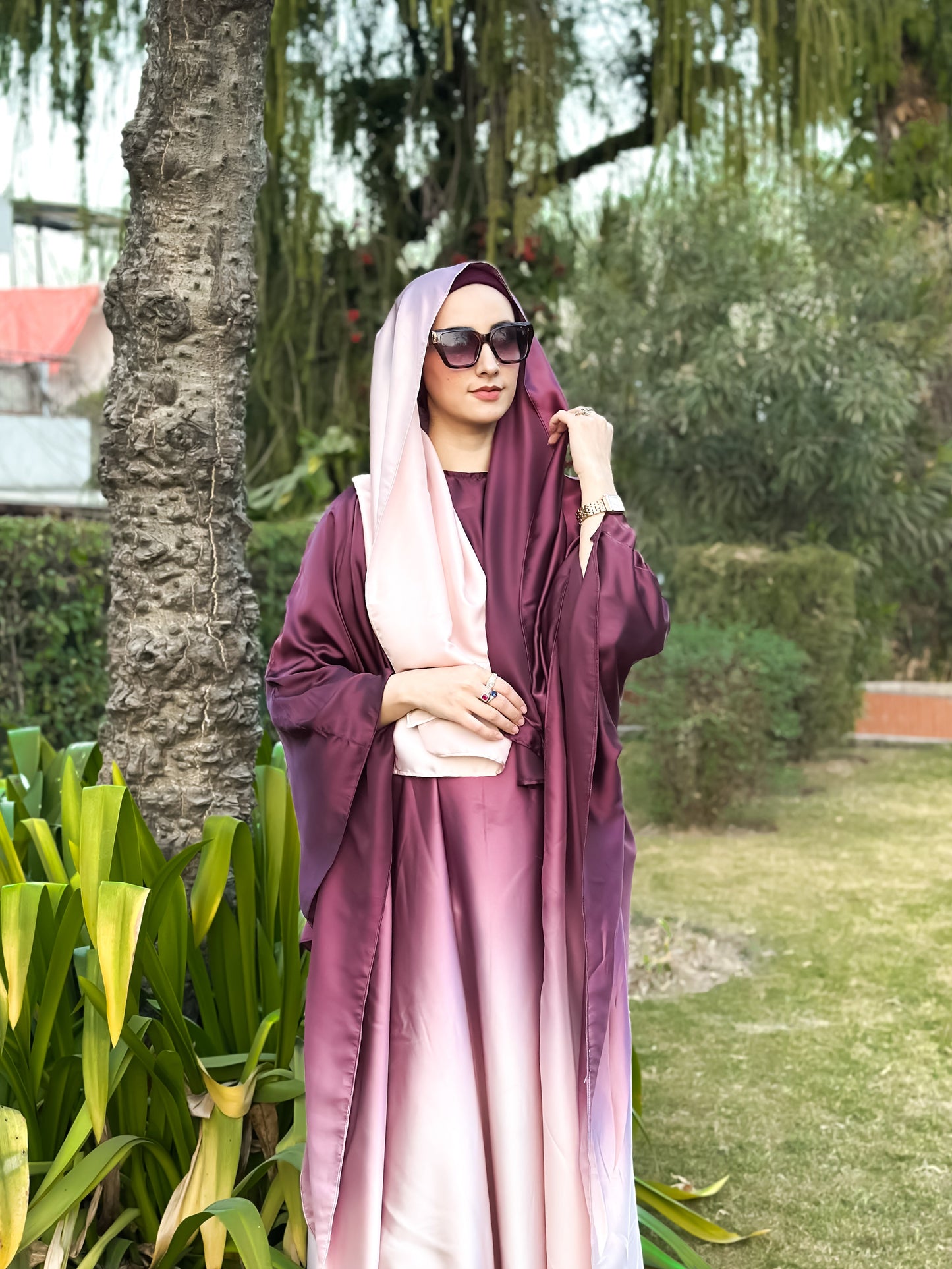 DOUBLE TONE ABAYA SET