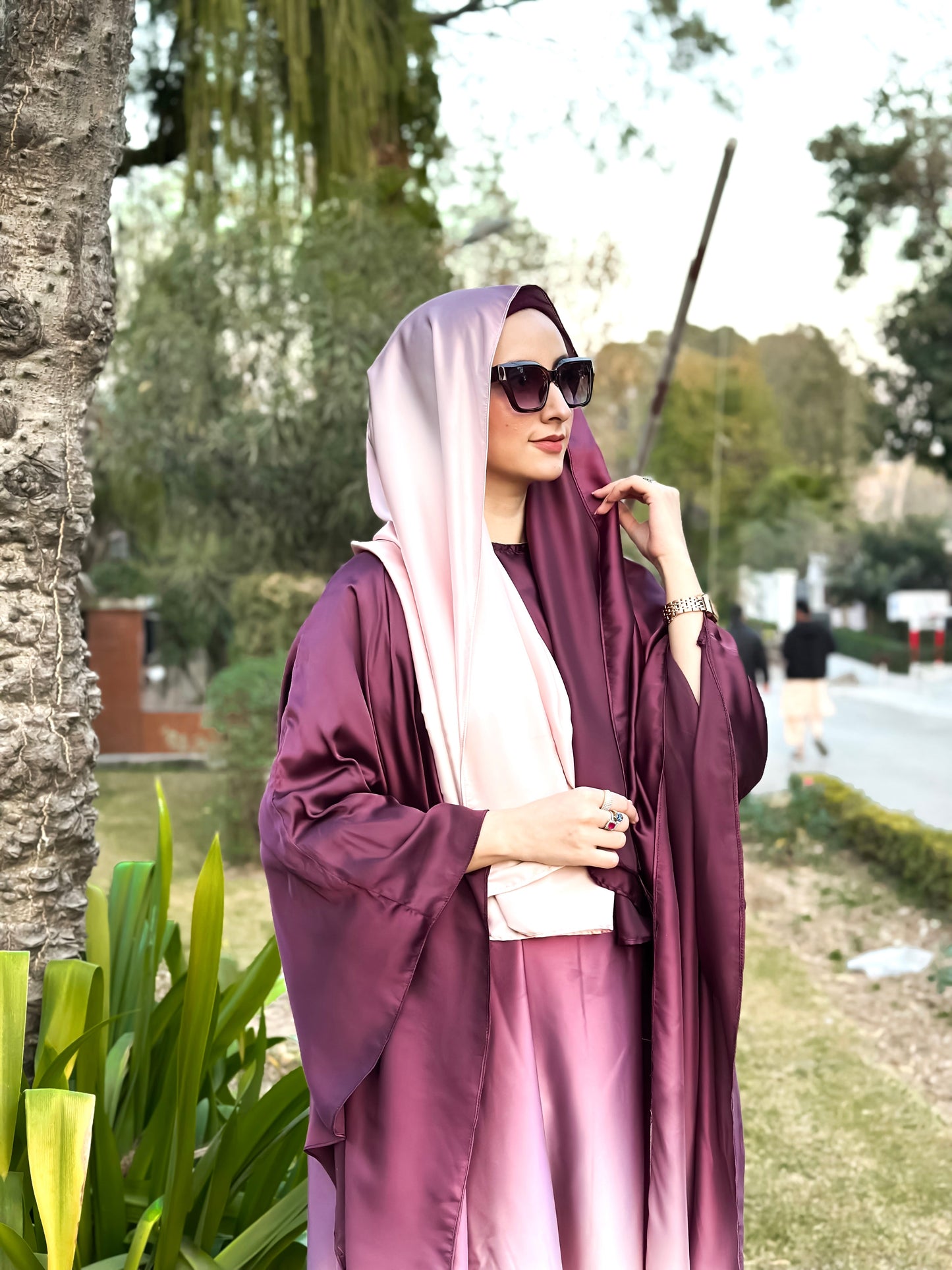 DOUBLE TONE ABAYA SET