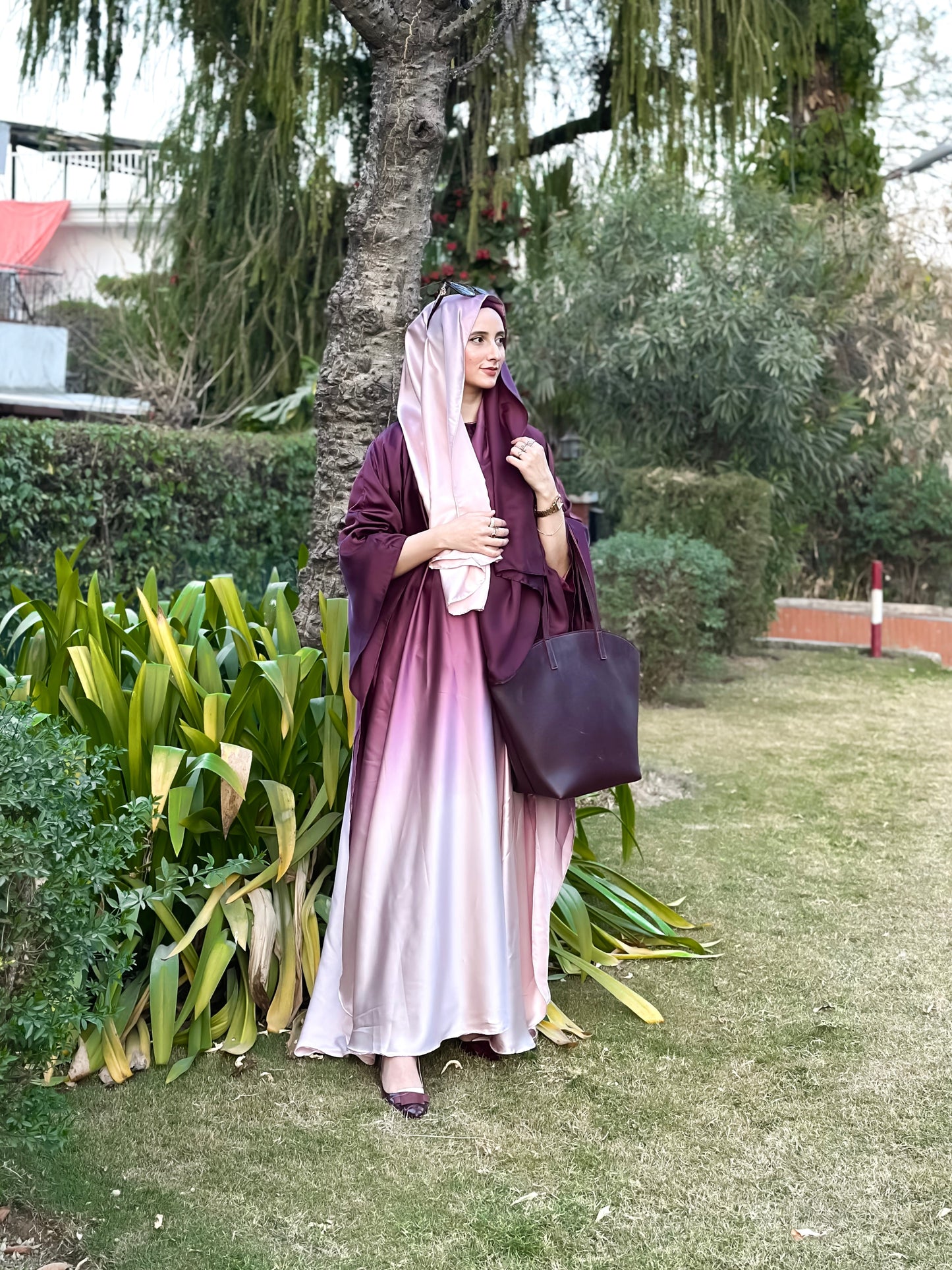 DOUBLE TONE ABAYA SET