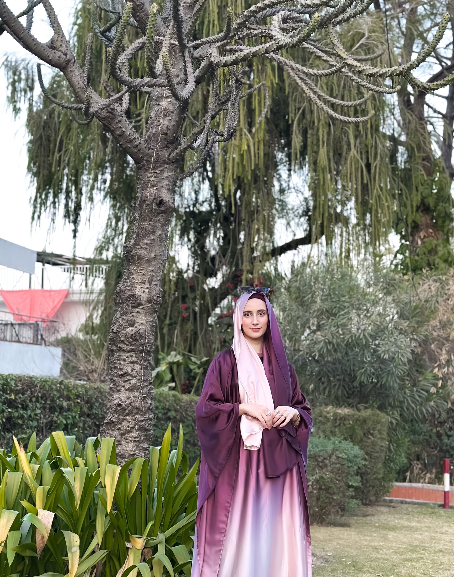 DOUBLE TONE ABAYA SET