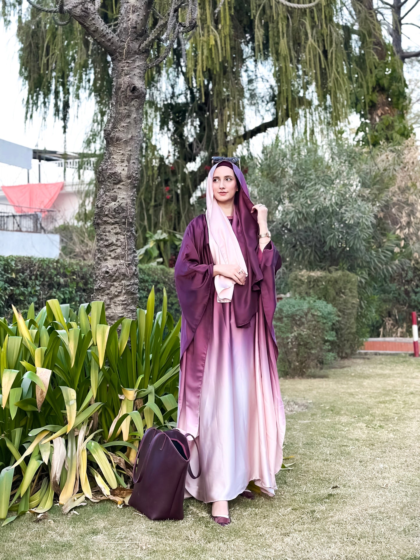 DOUBLE TONE ABAYA SET