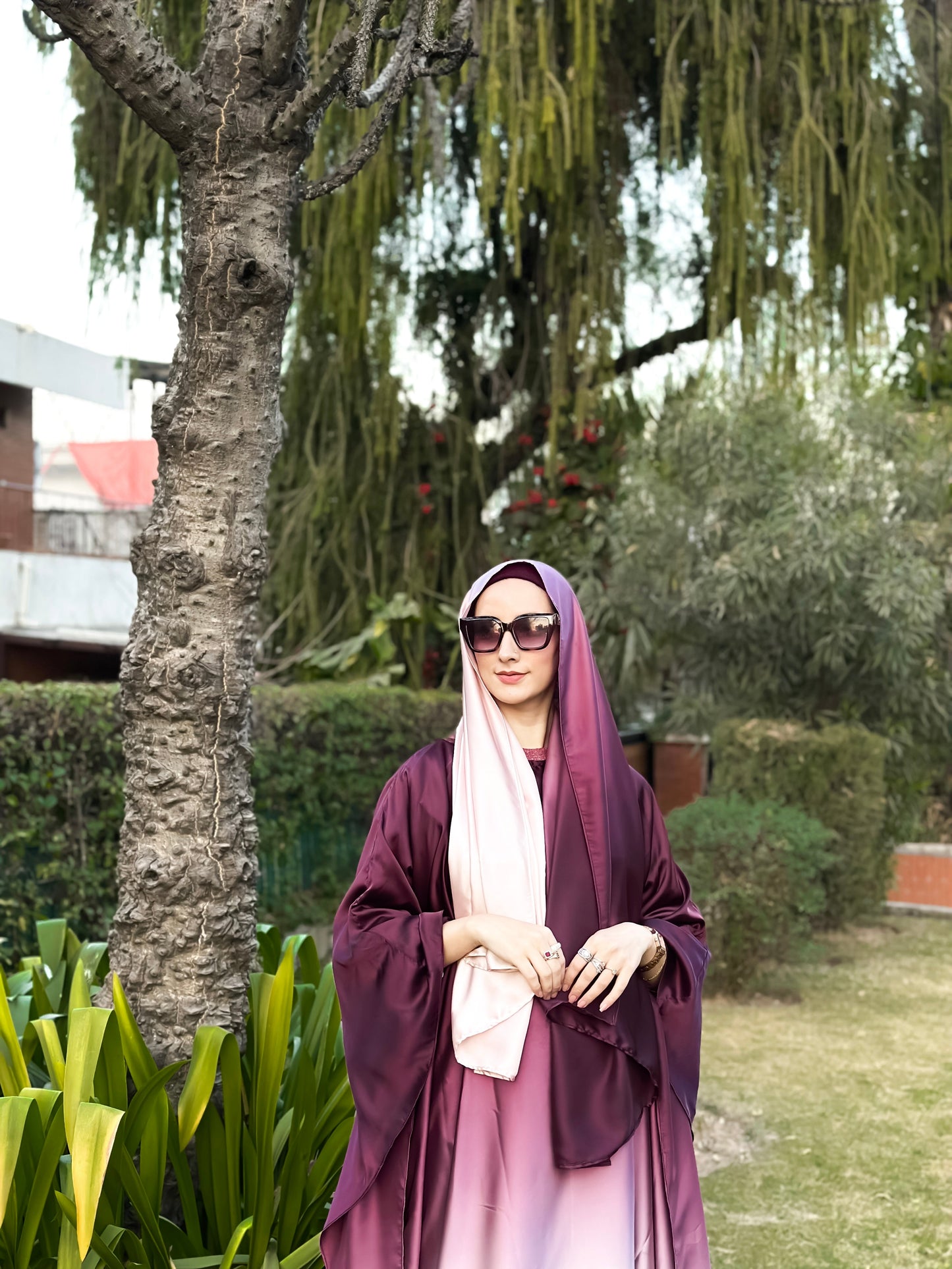 DOUBLE TONE ABAYA SET