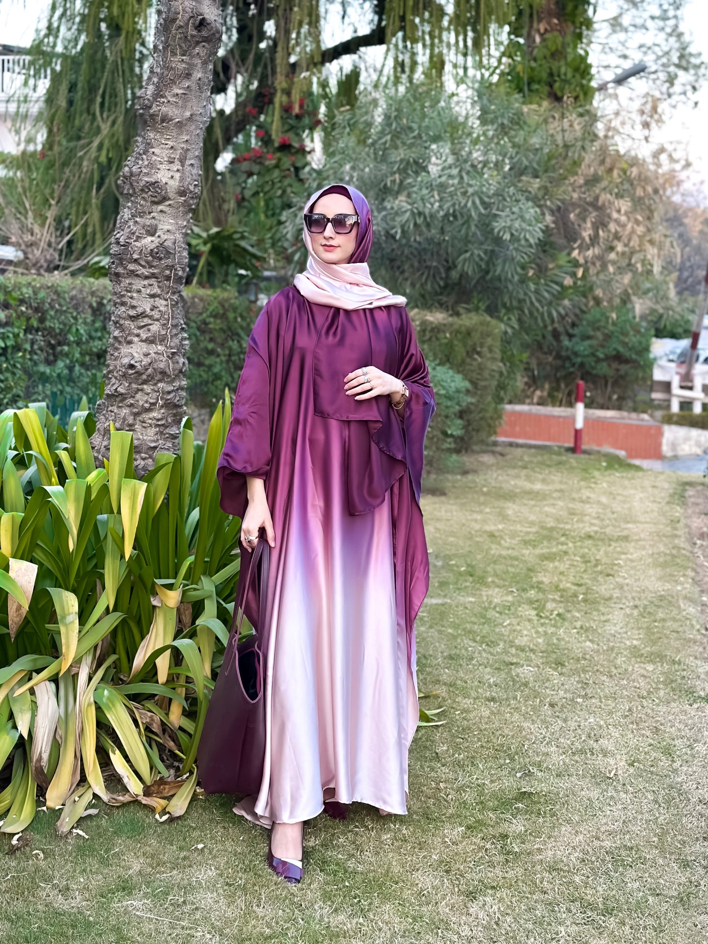DOUBLE TONE ABAYA SET
