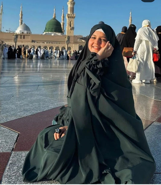 3 PEICE JILBAB, SKIRT AND NIQAB (TIE SLEEVES)
